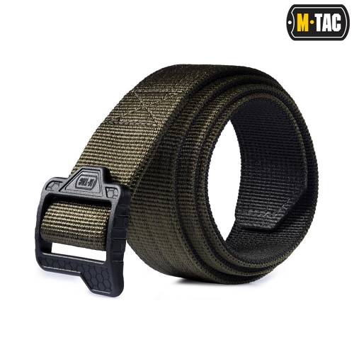 M-Tac - Pas taktyczny Double Duty Tactical Belt Hex - Oliwkowy/Czarny - 10043802 - Paski do spodni i szelki