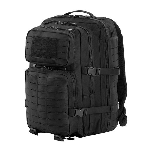 M-Tac - Plecak wojskowy Large Assault Pack Laser Cut - Czarny - 10335002 - Wycieczkowe, patrolowe (26-40 l)