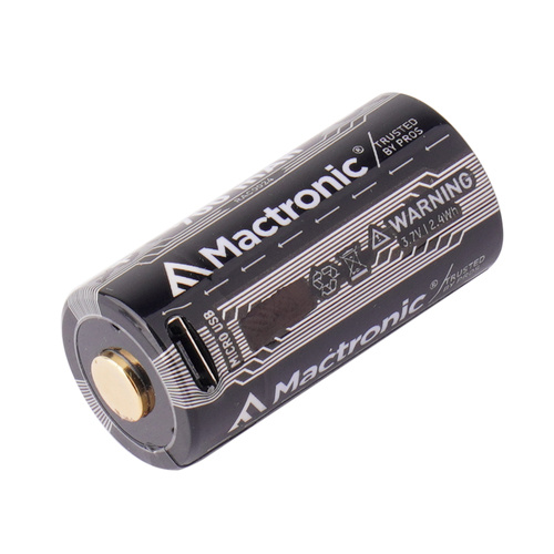 Mactronic - Akumulator RCR123 z gniazdem microUSB 16340 - 700 mAh - 3,7 V - RAC0024 - Akumulatory, baterie