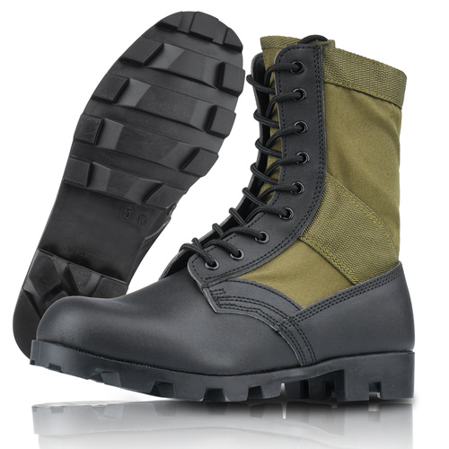 Mil-Tec - Buty wojskowe US Jungle Boots - Zielony OD - 12826001 - Buty wojskowe