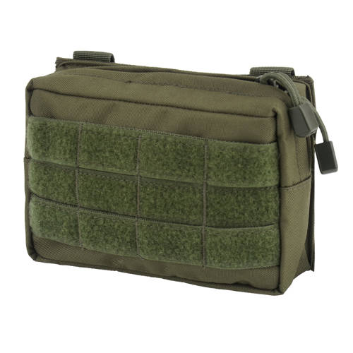 Mil-Tec - Kieszeń uniwersalna Cargo MOLLE - Mała - Zielony OD - 13487001 - Kieszenie Cargo Pouch