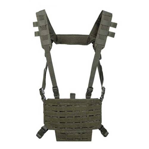 Mil-Tec - Lekka kamizelka Chest Rig - Zielony OD - 13530401 - Kamizelki Chest Rig