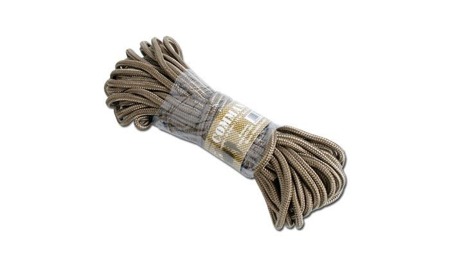 Mil-Tec - Linka 5mm - 15m - 220kg - Coyote Brown - 15941005-005 - Troki i liny