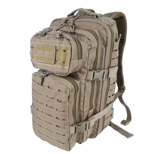 Mil-Tec - Plecak Small Assault Pack Laser Cut - Coyote Tan - 14002605 - EDC, jednodniowe (do 25 l)