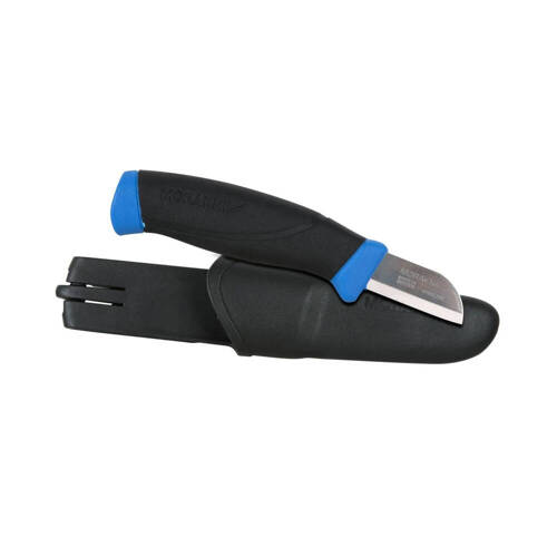 Morakniv - Nóż outdoorowy Utility/Service Knife - Sandvik - Czarny/Niebieski - NZ-SVK-SS-01 - Noże z głownią stałą