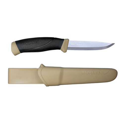 Morakniv - Nóż survivalowy Companion Outdoor Sports Knife - Sandvik 12C27 - Pustynny - 13166 - Noże z głownią stałą