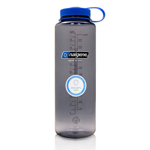 Nalgene - Butelka 48oz Silo Sustain Wide Mouth - Otwór 63 mm - 1,5L -  Szary - 2020-0148 - Bidony, bukłaki, manierki