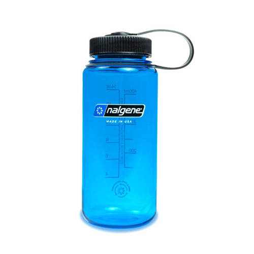 Nalgene - Butelka na wodę 16 oz Wide Mouth Sustain - Gwint 53 mm - 500 ml - Niebieska - 2020-1816 - Bidony, bukłaki, manierki