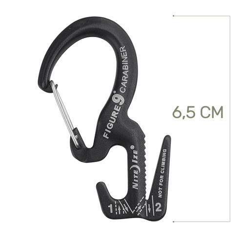 Nite Ize - Karabinek z zaciskiem Carabiner Figure 9 Small - C9S-02-01 - Karabinki aluminiowe