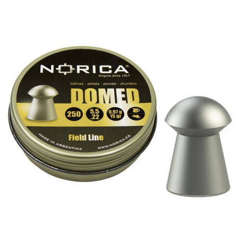 Norica - Śrut do wiatrówki Domed - 250 szt - 4,5 mm - 198.00.009 - Śrut Diabolo do wiatrówek