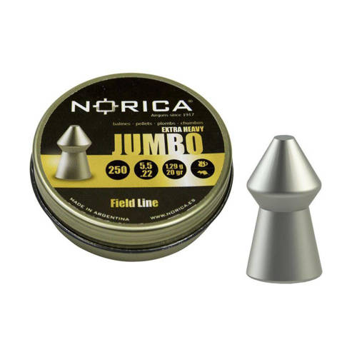 Norica - Śrut do wiatrówki Jumbo Extra Heavy - 5,5 mm - 250 szt. - Śrut Diabolo do wiatrówek