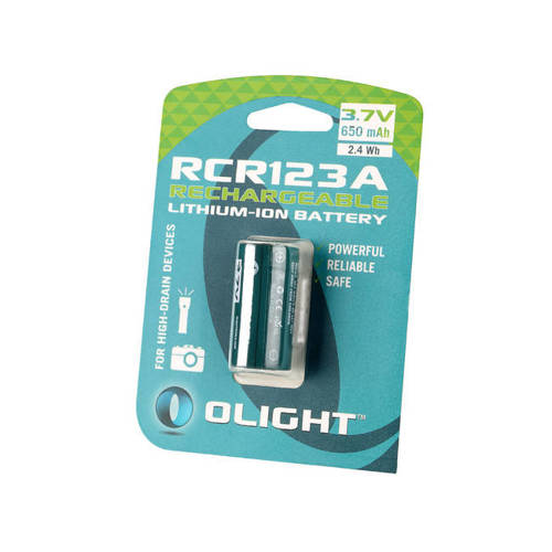 Olight - Akumulator Li-ion - RCR123A 3,7V 650 mAh - Akumulatory, baterie