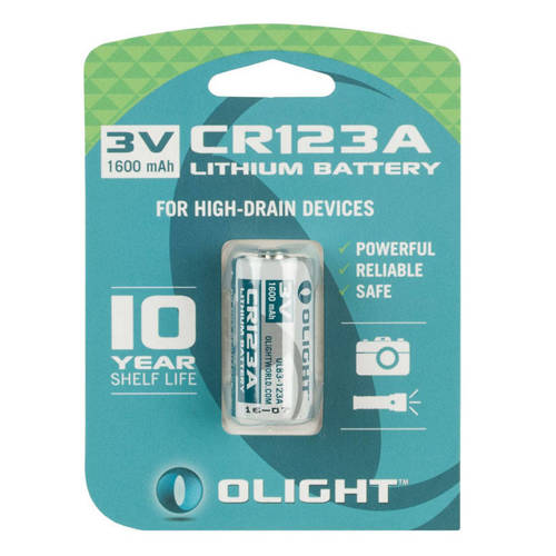 Olight - Bateria Litowa - CR123A 3V 1600 mAh - Akumulatory, baterie