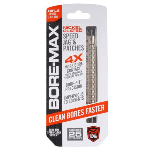 Real Avid - Przecierak do broni z uchwytem Bore-Max Speed Jag - .30/7,62 mm - AVBMJAG30 - Zestawy do czyszczenia broni