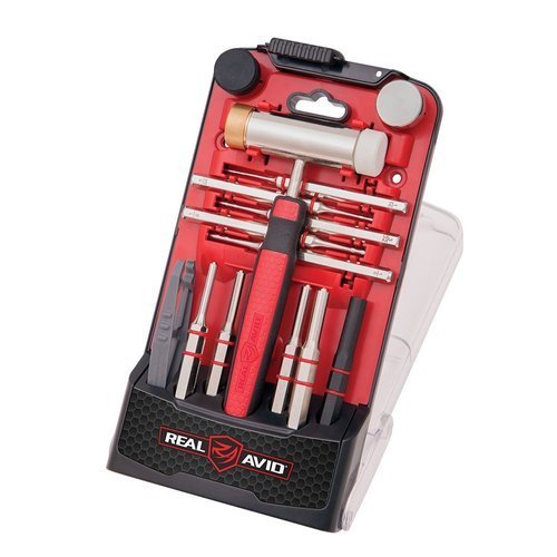 Real Avid - Zestaw wybijaków z młotkiem Accu-Punch™ Hammer & Roll Pin Punch Set - AVHPS-RP - Narzędzia rusznikarskie