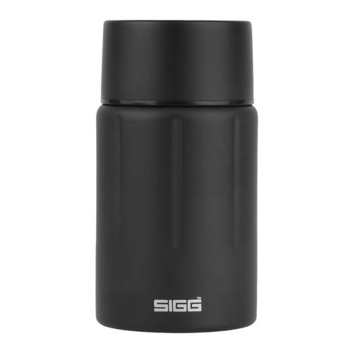 SIGG - Termos na żywność z miską i sporkiem Gemstone Obsidian Food Jar - 0.75 L - Czarny - 8734.20 - Kubki termiczne i termosy