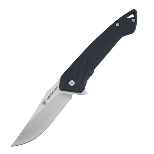 Smith & Wesson - Nóż składany Black Ops Recurve Folder - 7Cr - Czarny - 1209516 - Noże składane