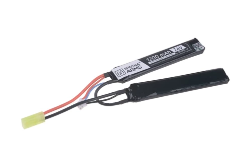 Specna Arms - Bateria AEG LiPo 7,4V 2 modułowa - 1200 mAh - SPE-06-022012 - Akumulatory LiPo 7,4 V ASG