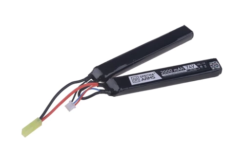 Specna Arms - Bateria AEG LiPo 7,4V 2 modułowa - 2000mAh - SPE-06-022020 - Akumulatory LiPo 7,4 V ASG