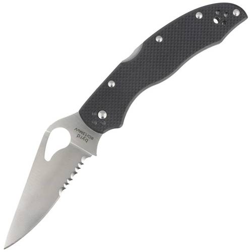 Spyderco - Nóż składany Byrd Harrier 2 - 8Cr13MoV - Czarny - BY01GPS2 - Noże składane