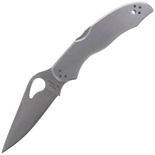 Spyderco - Nóż składany Byrd Harrier 2 - Stainless Steel Plain - BY01P2 - Noże składane