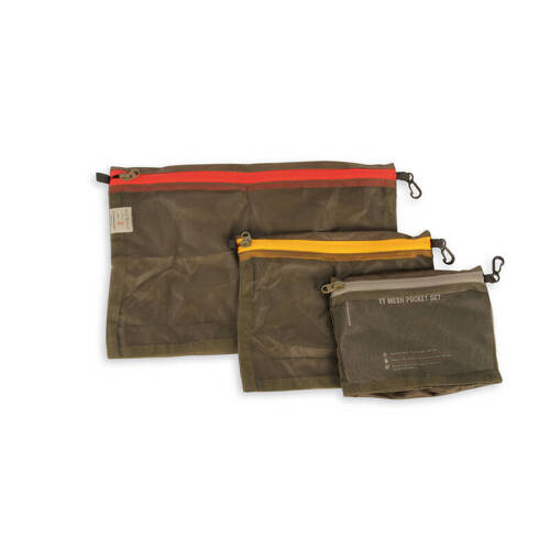 Tasmanian Tiger - Zestaw organizerów Mesh Pocket Set - Olive - 7632.331 - Kieszenie, organizery