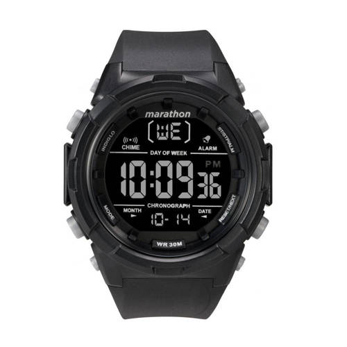 Timex - Zegarek męski sportowy Marathon - Czarny - TW5M22300 GR - Zegarki taktyczne