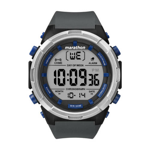 Timex - Zegarek męski sportowy Marathon - Szary - TW5M33000 - Zegarki taktyczne