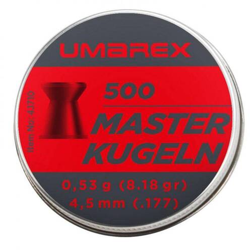 Umarex - Śrut do wiatrówki Masterkugeln - 4,5 mm - 500 szt - 4.1710 - Śrut Diabolo do wiatrówek