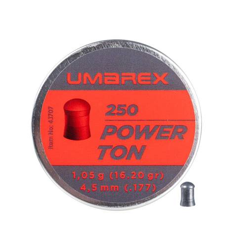 Umarex - Śrut do wiatrówki Power Ton - 4,5 mm - 250 szt. - 4.1707 - Śrut Diabolo do wiatrówek