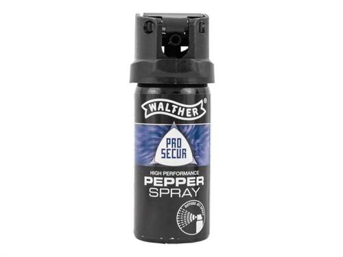 Walther - Gaz pieprzowy Pro Secur UV - Stożek - 53 ml - 2.2013 - Gaz pieprzowy stożek chmura