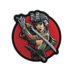 M-Tac - Tactical Girl №3 Yakuza Patch - PVC - Green Tattoos - Full Color - 51116402