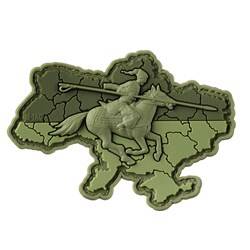 M-Tac - Нашивка Козацька Україна - PVC 3D - Horse Charge - Olive - 51349001