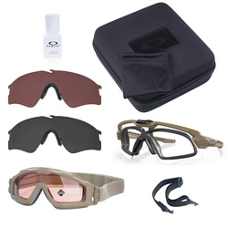 Oakley - SI Ballistic M Frame Alpha Terrain Tan комплект окулярів та захисних окулярів оператора - набір - OO9296-1144