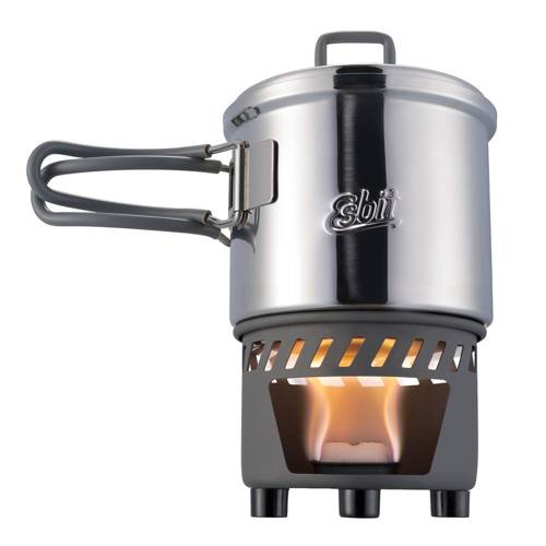 Esbit - Набір для приготування їжі на твердому паливі з нержавіючої сталі - 585 мл - CS585ST. - Газові плити туристичні