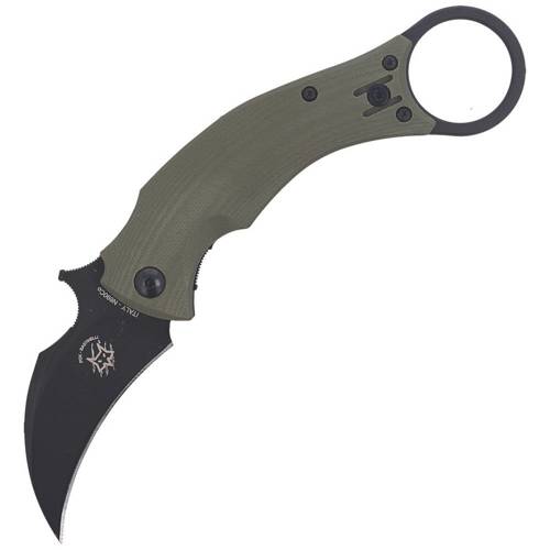 FOX - Складаний ніж Karambit Black Bird від Bastinelli - OD - FX-591 OD - Ножі зі складаним лезом