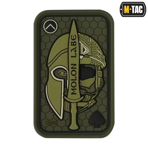 M-Tac - Моральна нашивка - Molon Labe Ace Jacquard - Оливковий / PVC - 51127001 - Моральний дух