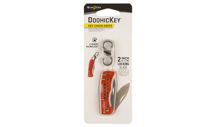 Nite Ize - Складний брелок-ніж для ключів DoohicKey - помаранчевий - KMTK-19-R7 - Ножі зі складаним лезом