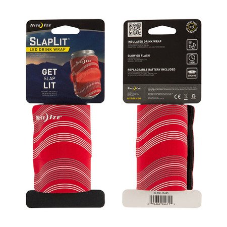 Nite Ize - Тримач для пляшок/пляшок з підсвіткою SlapLit™ LED - червоний - SLDW-10-R3 - Фляги, бурдюки, фляжки, манерки