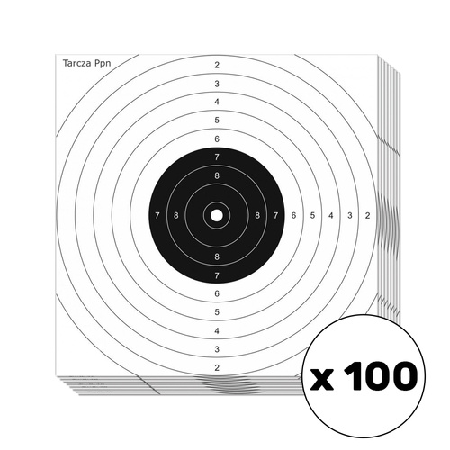 Мішень для розважальної стрільби для пневматичного пістолета - 14 х 14 см - 100 шт. - Щити